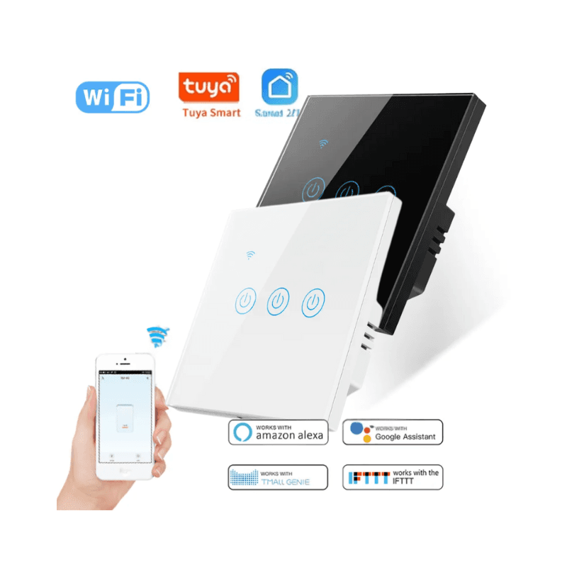Three Gang Smart Tuya WiFi Smart Switch Ds103