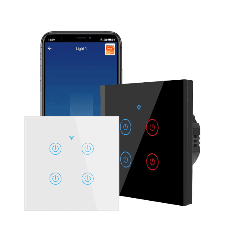 Four Gang Smart Tuya WiFi Smart Switch Ds104