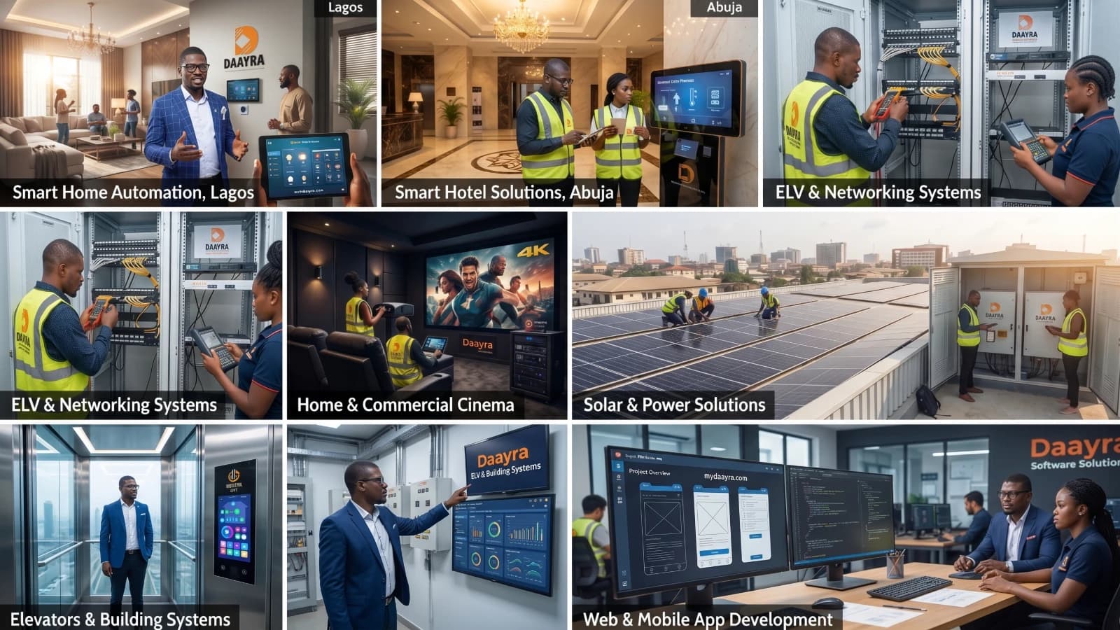 African smart home living visual