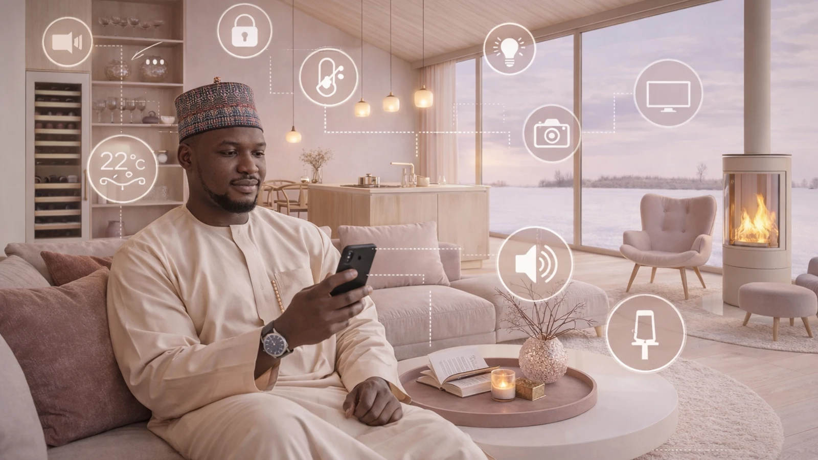 Premium smart home environment visual